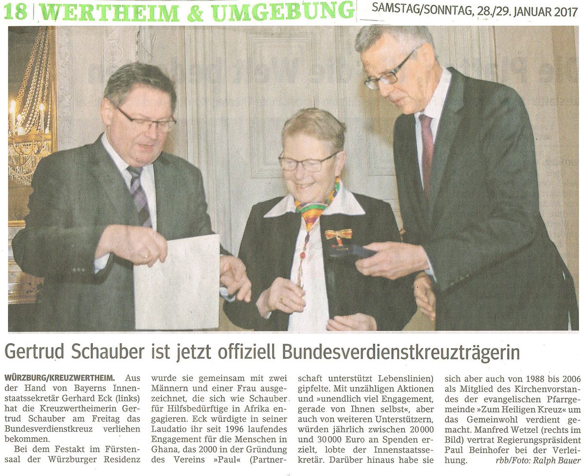 Gertrud Schauber ist jetzt offiziell Bundesverdienstkreuztrgerin-web
